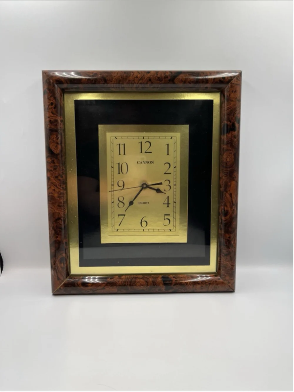 VINTAGE cannon quartz vintage clock STILL WORKS AFTER ALL THESE YEARS SEE ALL